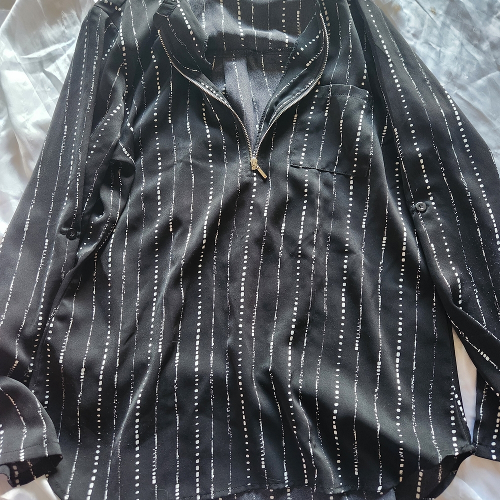 Black Striped Shirt